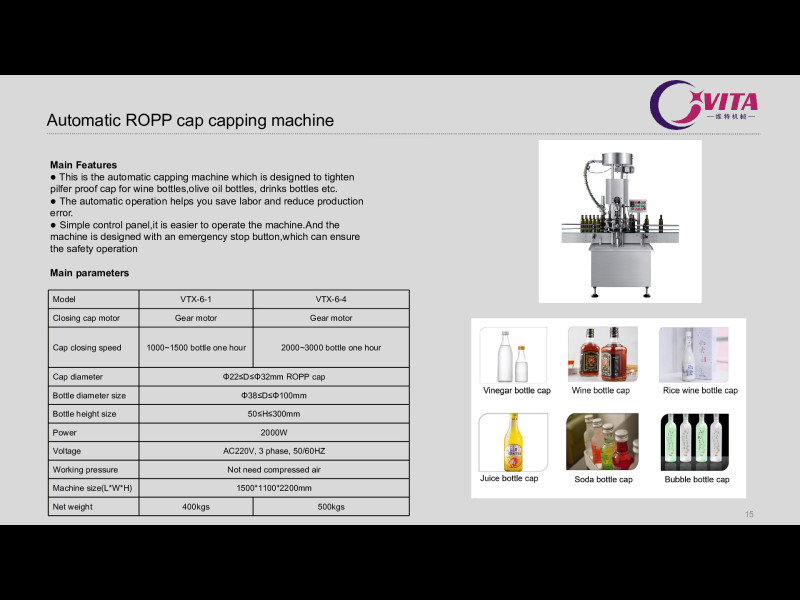 Automatic ROPP cap capping machine