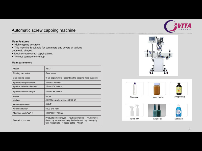 Automatic screw capping machine