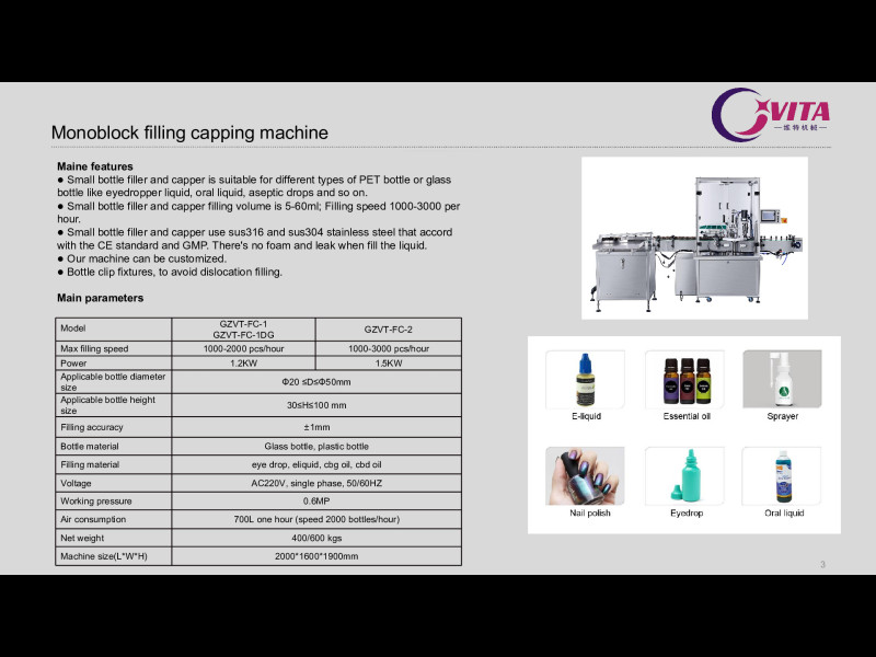 Computer peristaltic pump filling machine